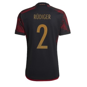 Camisetas Alemania Antonio Rudiger 2 Segunda Copa Mundial 2022 - Hombre